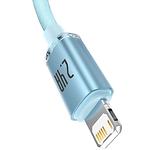 Изображение Кабель Baseus CAJY001103 Crystal Shine Fast Charging Data Cable USB/Lightning, 1.2м, Blue, 2.4A #2 Фото Кабель Baseus CAJY001103 Crystal Shine Fast Charging Data Cable USB/Lightning, 1.2м, Blue, 2.4A #2