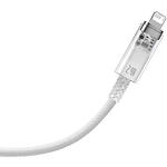 Изображение Кабель Baseus CATS010002 Explorer Temperature Control Fast Charging USB-A/Lightning 1м, 2.4A, White #2 Фото Кабель Baseus CATS010002 Explorer Temperature Control Fast Charging USB-A/Lightning 1м, 2.4A, White #2