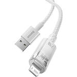 Изображение Кабель Baseus CATS010002 Explorer Temperature Control Fast Charging USB-A/Lightning 1м, 2.4A, White #5 Фото Кабель Baseus CATS010002 Explorer Temperature Control Fast Charging USB-A/Lightning 1м, 2.4A, White #5