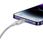 Изображение Кабель Baseus CATS010002 Explorer Temperature Control Fast Charging USB-A/Lightning 1м, 2.4A, White #6 Фото Кабель Baseus CATS010002 Explorer Temperature Control Fast Charging USB-A/Lightning 1м, 2.4A, White #6