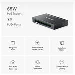 Фото Коммутатор Mercusys MS108GP, Switch 8-port 10/100/1000, 7* PoE+ #2