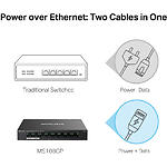 Фото Коммутатор Mercusys MS108GP, Switch 8-port 10/100/1000, 7* PoE+ #3