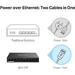 Фото Коммутатор Mercusys MS110P, Switch 10-port, 2* 10/100 + 8* 10/100 POE+ #4