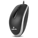 Фото Мышка REAL-EL RM-215 Black-grey (EL123200037), USB, 3 key, 1 Wheel, 1000dpi #3