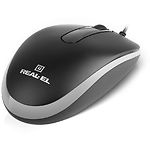 Фото Мышка REAL-EL RM-217 Black-grey (EL123200038), USB, 3 key, 1 Wheel, 1000dpi, Silent click #5