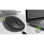 Изображение Мышка REAL-EL RM-440W Wireless/BT Black (EL123200045) Type-C, аккумулятор, подсветка #3 Фото Мышка REAL-EL RM-440W Wireless/BT Black (EL123200045) Type-C, аккумулятор, подсветка #3