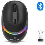 Изображение Мышка REAL-EL RM-440W Wireless/BT Black (EL123200045) Type-C, аккумулятор, подсветка Фото Мышка REAL-EL RM-440W Wireless/BT Black (EL123200045) Type-C, аккумулятор, подсветка