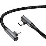 Фото Кабель BOROFONE BU50 Black (6941991111136) Type-C/Lightnin, 90°, 1м, 27W, nylon, alum connectors #1