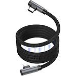 Фото Кабель BOROFONE BU50 Black (6941991111136) Type-C/Lightnin, 90°, 1м, 27W, nylon, alum connectors #2