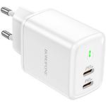 Изображение Сетевое ЗУ BOROFONE BN9 White (6974443388169) 2*USB-C, QC3.0, PD 35W #1 Фото Сетевое ЗУ BOROFONE BN9 White (6974443388169) 2*USB-C, QC3.0, PD 35W #1