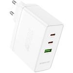 Фото Сетевое ЗУ BOROFONE BN11 White (6941991103773) 1*USB-A + 2*USB-C, QC3.0, PD 100W #2