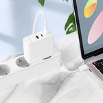 Фото Сетевое ЗУ BOROFONE BN11 White (6941991103773) 1*USB-A + 2*USB-C, QC3.0, PD 100W #4