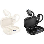 Фото BOROFONE BW73 Lucky Open Milky Black (6941991114830) TWS Bluetooth гарнитура #2