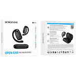 Фото BOROFONE BW73 Lucky Open Milky Black (6941991114830) TWS Bluetooth гарнитура #4