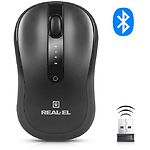 Изображение Мышка REAL-EL RM-450W Wireless/BT Black (EL123200046) Type-C, аккумулятор Фото Мышка REAL-EL RM-450W Wireless/BT Black (EL123200046) Type-C, аккумулятор