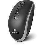 Изображение Мышка REAL-EL RM-455W Wireless/BT Black-grey (EL123200047) Type-C, аккумулятор #8 Фото Мышка REAL-EL RM-455W Wireless/BT Black-grey (EL123200047) Type-C, аккумулятор #8