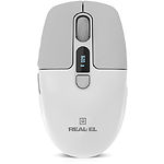 Фото Мышка REAL-EL RM-480W Wireless/BT White (EL123200050) Type-C, аккумулятор, дисплей #7