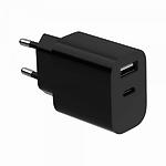 Изображение Сетевое ЗУ Gembird TA-UC-2AC12-01-BK USB-A+Type-C, 5V/2.4A Фото Сетевое ЗУ Gembird TA-UC-2AC12-01-BK USB-A+Type-C, 5V/2.4A