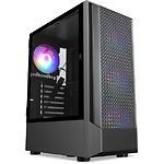 Корпус Frontier HIMBA 22A, Miditower без БП ATX/mATX/ITX черный, 360*200*440мм - фото