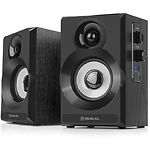 Фото Акустическая система REAL-EL S-217 black (EL121200013) 2x6W, питание ~230В, деревянный корпус