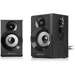 Фото Акустическая система REAL-EL S-217 black (EL121200013) 2x6W, питание ~230В, деревянный корпус #7