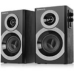 Изображение Акустическая система REAL-EL S-245 Black (EL121200015) 2x10W, деревянный корпус Фото Акустическая система REAL-EL S-245 Black (EL121200015) 2x10W, деревянный корпус