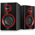 Изображение Акустическая система REAL-EL S-410 Black (EL121200016) 2x6W, деревянный корпус, BT, RGB #8 Фото Акустическая система REAL-EL S-410 Black (EL121200016) 2x6W, деревянный корпус, BT, RGB #8