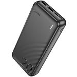 Внешний аккумулятор Power Bank Hoco J123A Element 20000mAh Black (6942007612067) 2*USB-A, 5V, 2A - фото