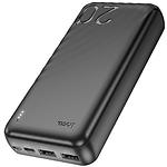 Изображение Внешний аккумулятор Power Bank Hoco J123A Element 20000mAh Black (6942007612067) 2*USB-A, 5V, 2A #2 Фото Внешний аккумулятор Power Bank Hoco J123A Element 20000mAh Black (6942007612067) 2*USB-A, 5V, 2A #2