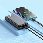 Изображение Внешний аккумулятор Power Bank Hoco J123A Element 20000mAh Black (6942007612067) 2*USB-A, 5V, 2A #5 Фото Внешний аккумулятор Power Bank Hoco J123A Element 20000mAh Black (6942007612067) 2*USB-A, 5V, 2A #5