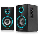 Изображение Акустическая система REAL-EL S-415 Black (EL121200017) 2x10W, деревянный корпус, BT, RGB #7 Фото Акустическая система REAL-EL S-415 Black (EL121200017) 2x10W, деревянный корпус, BT, RGB #7