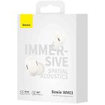 Фото Baseus WM03 True Wireless Earphones Bowie White (NGTW330302) Bluetooth гарнитура TWS #1