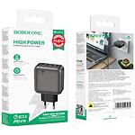 Изображение Сетевое ЗУ BOROFONE BAS57A Black (6941991116285) USB-A + 3*USB-C, QC3.0, PD 67W #6 Фото Сетевое ЗУ BOROFONE BAS57A Black (6941991116285) USB-A + 3*USB-C, QC3.0, PD 67W #6