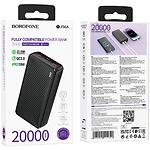 Изображение Внешний аккумулятор Power Bank BOROFONE BJ56A Graceful Black 20000mAh, 22.5W, PD20W, QC3.0 #2 Фото Внешний аккумулятор Power Bank BOROFONE BJ56A Graceful Black 20000mAh, 22.5W, PD20W, QC3.0 #2