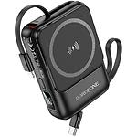 Изображение Внешний аккумулятор Power Bank BOROFONE BJ59 Refine Black 10000mAh, magnetic power, 22.5W, PD20W Фото Внешний аккумулятор Power Bank BOROFONE BJ59 Refine Black 10000mAh, magnetic power, 22.5W, PD20W