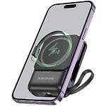 Изображение Внешний аккумулятор Power Bank BOROFONE BJ59 Refine Black 10000mAh, magnetic power, 22.5W, PD20W #2 Фото Внешний аккумулятор Power Bank BOROFONE BJ59 Refine Black 10000mAh, magnetic power, 22.5W, PD20W #2