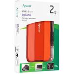 Фото внешний HDD Apacer External AC533 1TB Red 2,5" USB 3.2 (AP1TBAC533R-1) #1