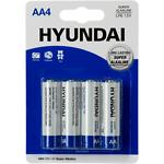 Изображение Батарейка HYUNDAI LR6 AA Alkaline BL4 (HT7006001) 4шт/blister Фото Батарейка HYUNDAI LR6 AA Alkaline BL4 (HT7006001) 4шт/blister
