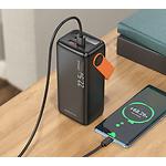 Изображение Внешний аккумулятор Power Bank BOROFONE BJ66 Magnifico Black 40000mAh, 22.5W, PD20W, QC3.0 #6 Фото Внешний аккумулятор Power Bank BOROFONE BJ66 Magnifico Black 40000mAh, 22.5W, PD20W, QC3.0 #6