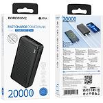 Фото Внешний аккумулятор Power Bank BOROFONE BJ55A Graceful Black 20000mAh, 10W #4