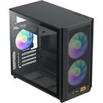 Изображение Корпус GAMEMAX F36 BK без БП, Tempered Glass, ITX/M-ATX-200мм #3 Фото Корпус GAMEMAX F36 BK без БП, Tempered Glass, ITX/M-ATX-200мм #3