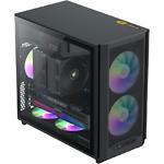 Изображение Корпус GAMEMAX F36 BK без БП, Tempered Glass, ITX/M-ATX-200мм #4 Фото Корпус GAMEMAX F36 BK без БП, Tempered Glass, ITX/M-ATX-200мм #4