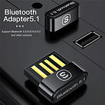 Фото Bluetooth Adapter ESSAGER Mini Black (EBT50-MN01) Bluetooth 5.0 #1