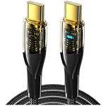 Изображение Кабель ESSAGER Interstellar Transparent Black (EXCTT1-XJ01-P) Type-C/Type-C, 1м, 100W Фото Кабель ESSAGER Interstellar Transparent Black (EXCTT1-XJ01-P) Type-C/Type-C, 1м, 100W