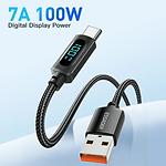 Изображение Кабель ESSAGER Enjoy LED Digital Display Black (EXCT-XYA01-P) USB-A/Type-C, 2м, 100W #2 Фото Кабель ESSAGER Enjoy LED Digital Display Black (EXCT-XYA01-P) USB-A/Type-C, 2м, 100W #2