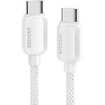 Изображение Кабель ESSAGER Waves White (EXCTT1-WL02-P) Type-C/Type-C, 1м, 100W Фото Кабель ESSAGER Waves White (EXCTT1-WL02-P) Type-C/Type-C, 1м, 100W