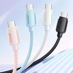 Изображение Кабель ESSAGER Waves White (EXCTT1-WL02-P) Type-C/Type-C, 1м, 100W #1 Фото Кабель ESSAGER Waves White (EXCTT1-WL02-P) Type-C/Type-C, 1м, 100W #1