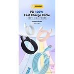 Изображение Кабель ESSAGER Waves White (EXCTT1-WL02-P) Type-C/Type-C, 1м, 100W #2 Фото Кабель ESSAGER Waves White (EXCTT1-WL02-P) Type-C/Type-C, 1м, 100W #2