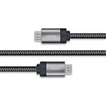 Изображение Кабель REAL-EL HDMI Ver.2.0 Premium M-M 1m, 4k, grey (EL123500045), 105038 #3 Фото Кабель REAL-EL HDMI Ver.2.0 Premium M-M 1m, 4k, grey (EL123500045), 105038 #3