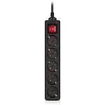 Фото Фильтр-удлинитель сетевой REAL-EL RS-Protect M 10м Black (EL122300037) 5 розеток